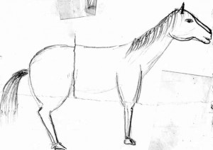 Рисунок лошадки 2