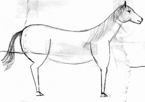 Рисунок лошадки 3